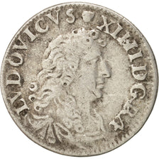 Frankreich, Louis XIV, 4 Sols dits « des Traitants », 1676, Lyon, EF(40-45)