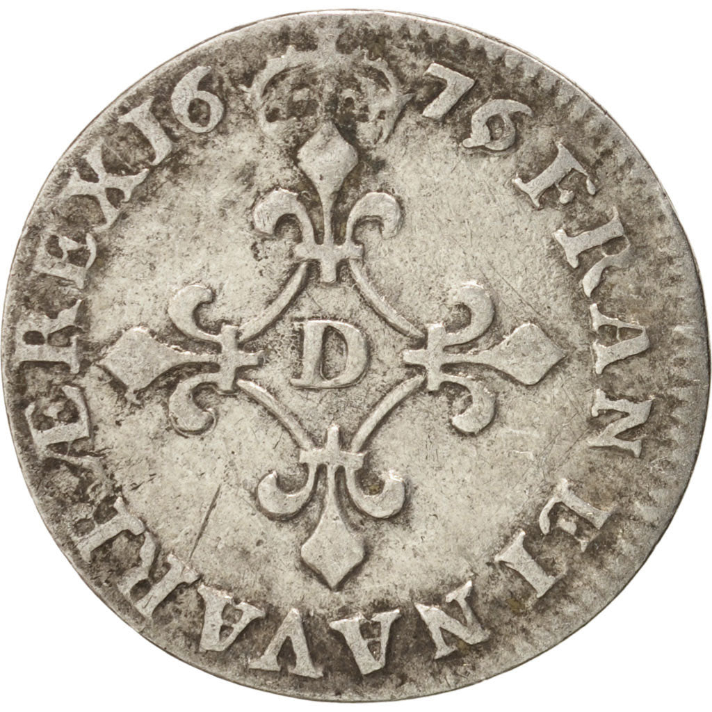 Frankreich, Louis XIV, 4 Sols dits « des Traitants », 1676, Lyon, EF(40-45)