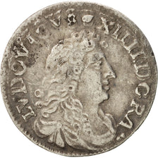 France, Louis XIV, 4 Sols dits « des Traitants », 1677, Lyon, EF(40-45)