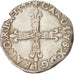 France, Charles X, 1/4 Ecu, 1597, Nantes, EF(40-45), Silver, Sombart:4670