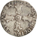 France, Henri IV, 1/4 Ecu, 1602, Rennes, VF(30-35), Silver, Sombart:4686