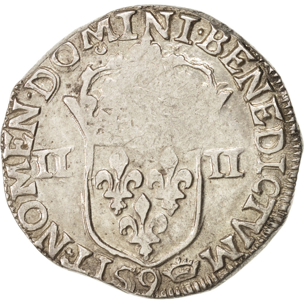 Coin, France, 1/4 Ecu, 1612, Rennes, EF(40-45), Silver