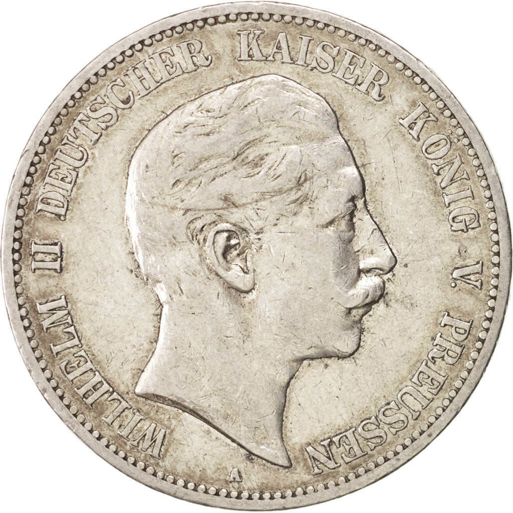 Coin, German States, PRUSSIA, Wilhelm II, 5 Mark, 1902, Berlin, EF(40-45)