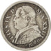 STATI ITALIANI, PAPAL STATES, Pius IX, 10 Soldi, 50 Centesimi, 1868, Rome, MB...