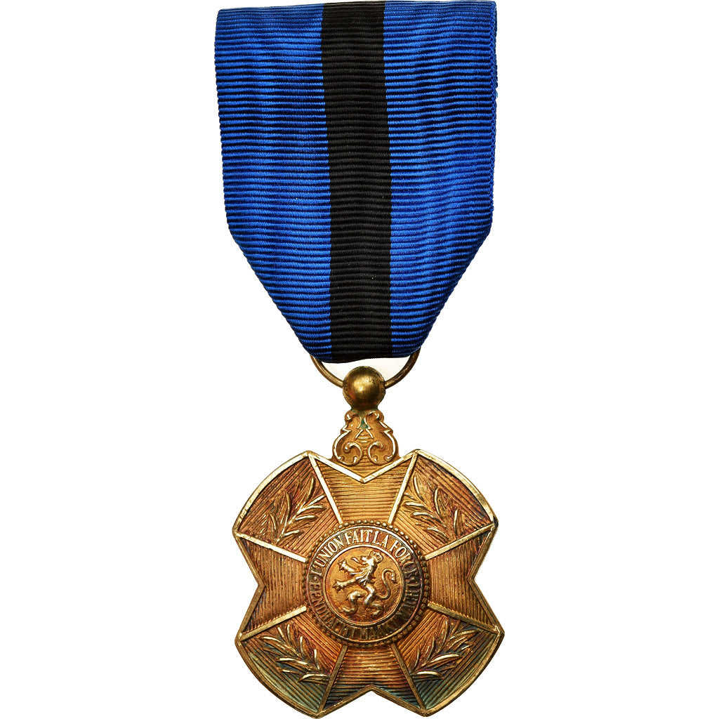 Belgium, Ordre de Léopold II, Medal, Excellent Quality, Vermeil, 37