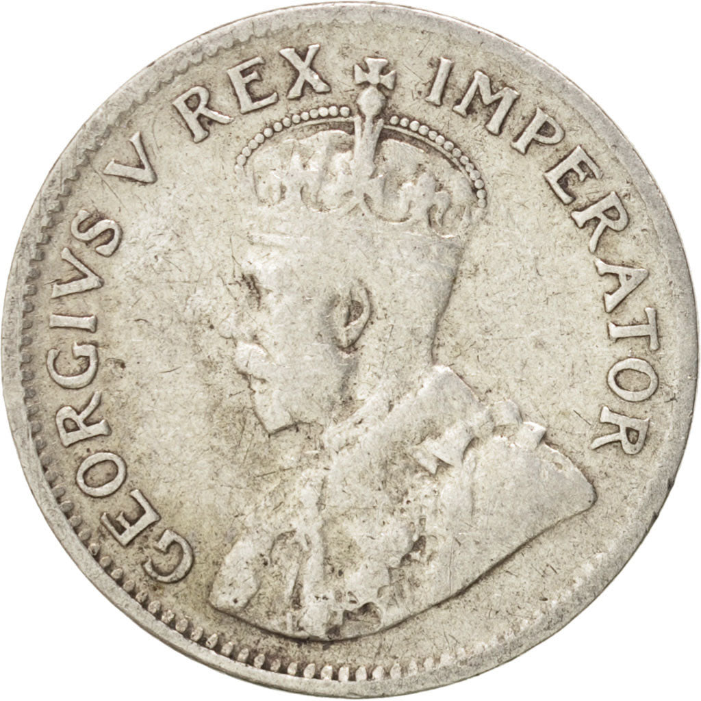 South Africa, George V, 3 Pence, 1935, EF(40-45), Silver, KM:15.2