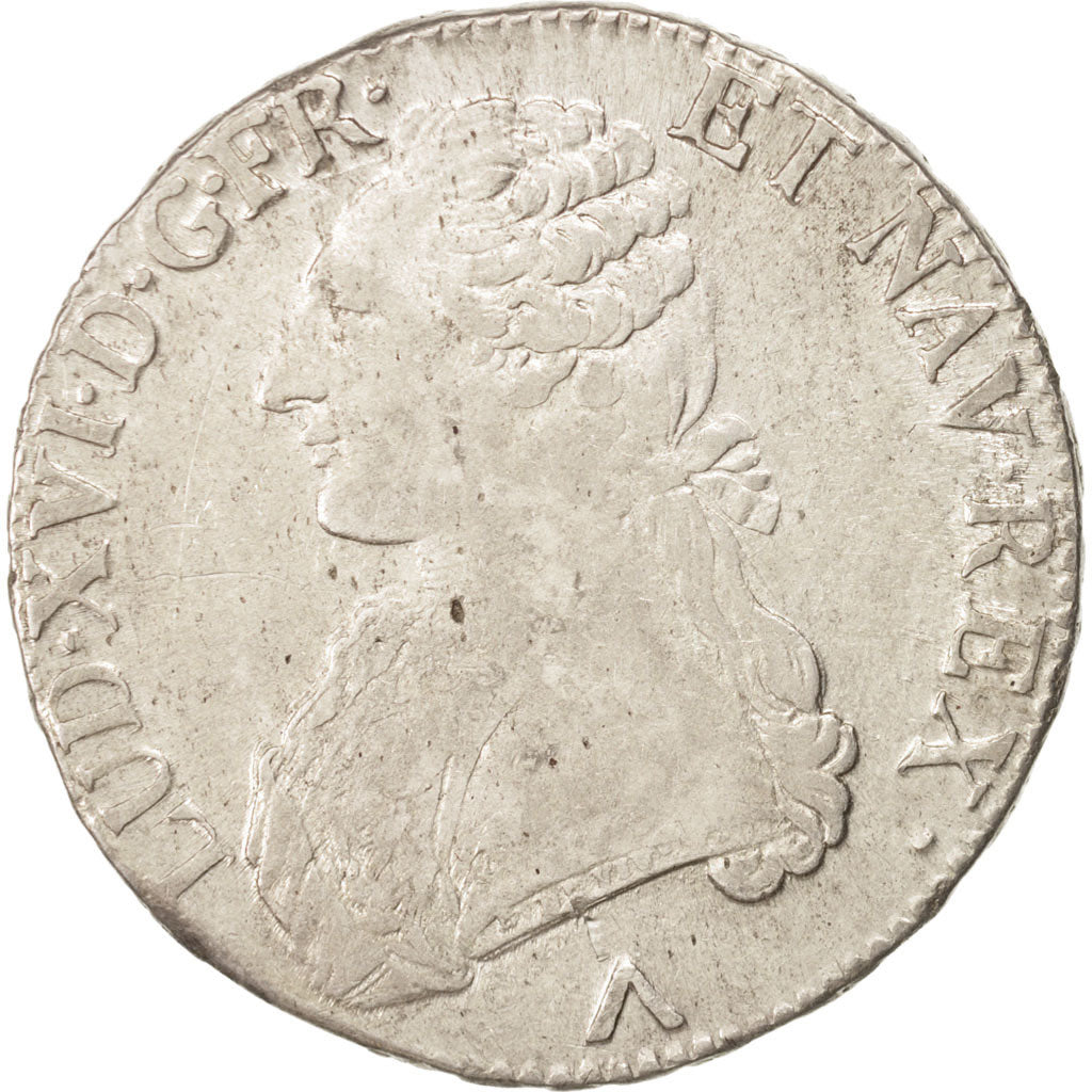 Coin, France, Louis XVI, Écu aux branches d'olivier, Ecu, 1776, Lille
