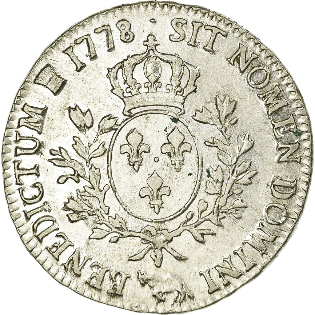 Münze, Frankreich, Louis XVI, Écu de Béarn aux branches d'olivier, Ecu, 1778
