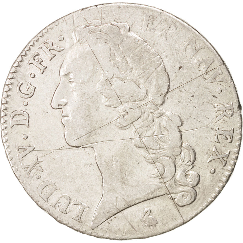 Munten, Frankrijk, Louis XV, Écu au bandeau, Ecu, 1762, Paris, ZF, Zilver
