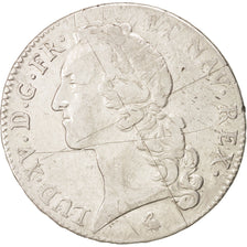Munten, Frankrijk, Louis XV, Écu au bandeau, Ecu, 1762, Paris, ZF, Zilver