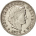 Switzerland, 20 Rappen, 1924, Bern, AU(50-53), Nickel, KM:29