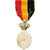 Bélgica, Médaille du Travail 2ème Classe, Medal, Não colocada em