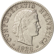 Switzerland, 20 Rappen, 1926, Bern, AU(55-58), Nickel, KM:29