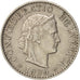 Svizzera, 20 Rappen, 1939, Bern, BB+, Rame-nichel, KM:29a