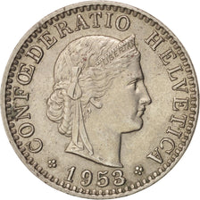 Moneta, Svizzera, 20 Rappen, 1953, Bern, SPL-, Rame-nichel, KM:29a