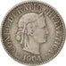 Switzerland, 10 Rappen, 1904, Bern, VF(30-35), Copper-nickel, KM:27