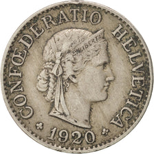 Switzerland, 10 Rappen, 1920, Bern, EF(40-45), Copper-nickel, KM:27