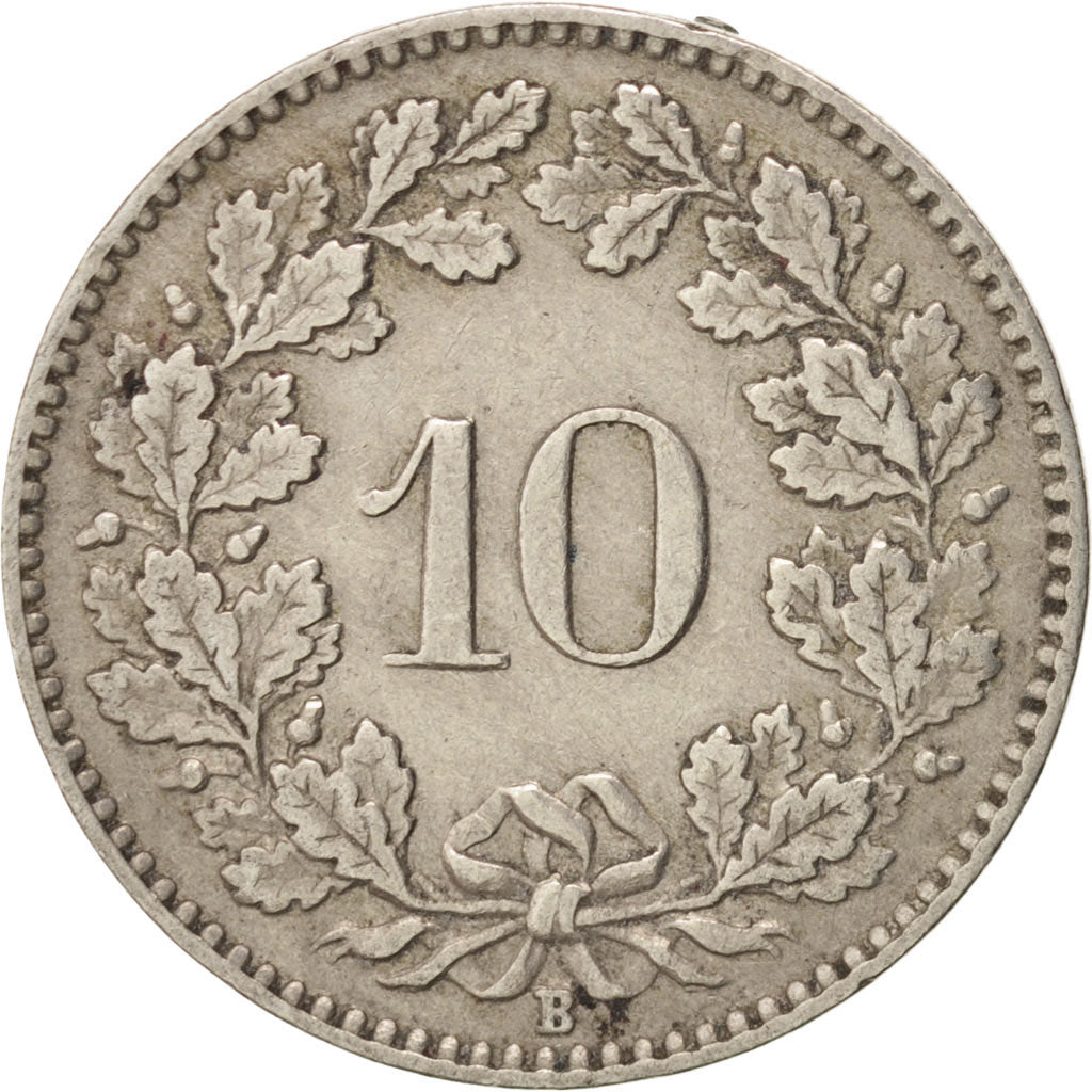 Switzerland, 10 Rappen, 1926, Bern, EF(40-45), Copper-nickel, KM:27