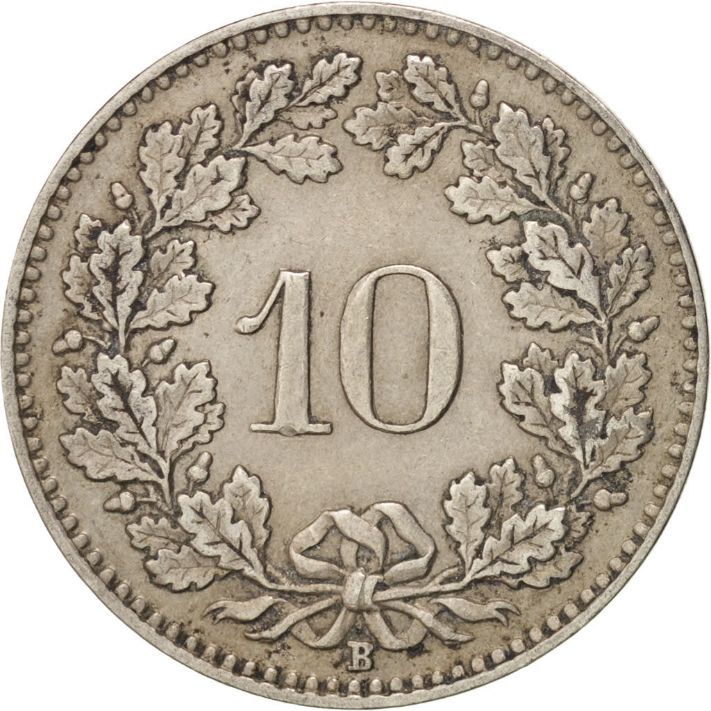 Switzerland, 10 Rappen, 1929, Bern, AU(50-53), Copper-nickel, KM:27
