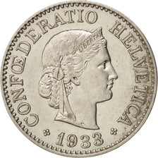 Switzerland, 10 Rappen, 1933, Bern, MS(60-62), Nickel, KM:27b