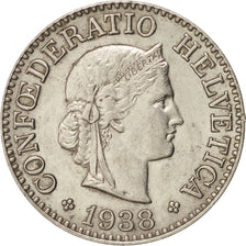 Switzerland, 10 Rappen, 1938, Bern, MS(60-62), Nickel, KM:27b