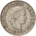 Switzerland, 10 Rappen, 1944, Bern, AU(55-58), Copper-nickel, KM:27