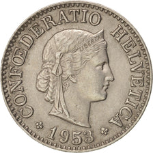 Moneta, Svizzera, 10 Rappen, 1953, Bern, SPL-, Rame-nichel, KM:27
