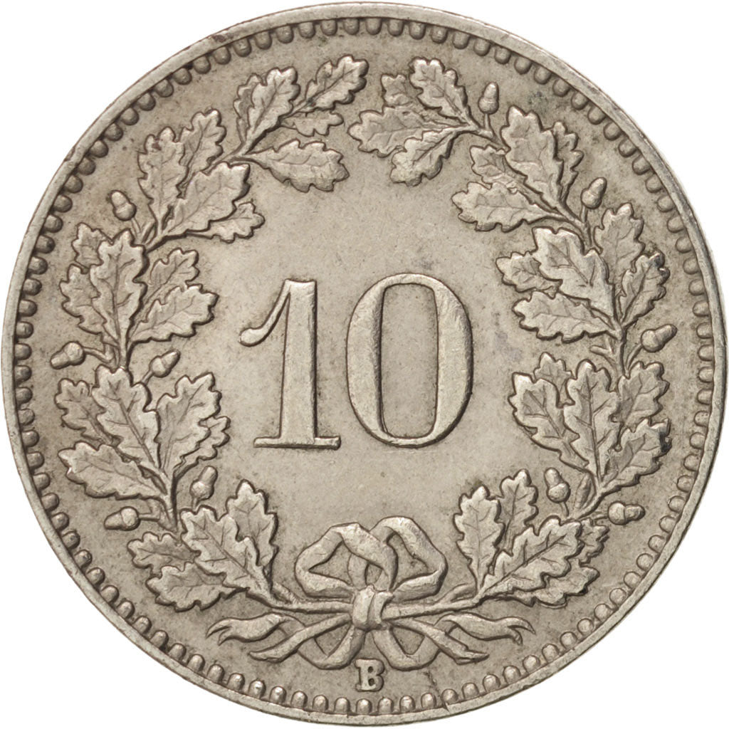 Moneta, Svizzera, 10 Rappen, 1953, Bern, SPL-, Rame-nichel, KM:27