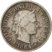 Coin, Switzerland, 5 Rappen, 1884, Bern, VF(20-25), Copper-nickel, KM:26