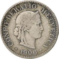 Switzerland, 5 Rappen, 1906, Bern, VF(30-35), Copper-nickel, KM:26