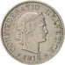 Switzerland, 5 Rappen, 1914, Bern, AU(50-53), Copper-nickel, KM:26