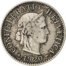 Switzerland, 5 Rappen, 1920, Bern, EF(40-45), Copper-nickel, KM:26