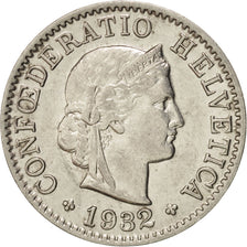 Switzerland, 5 Rappen, 1932, Bern, AU(55-58), Nickel, KM:26b