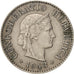 Switzerland, 5 Rappen, 1943, Bern, AU(50-53), Copper-nickel, KM:26