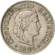 Switzerland, 5 Rappen, 1944, Bern, AU(55-58), Copper-nickel, KM:26
