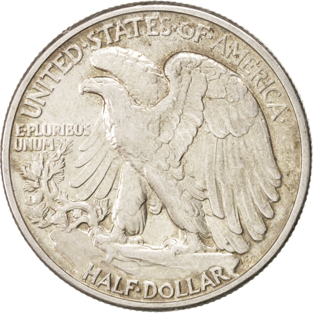 United States, Walking Liberty Half Dollar, 1942, Philadelphia, VF(30-35),KM:142