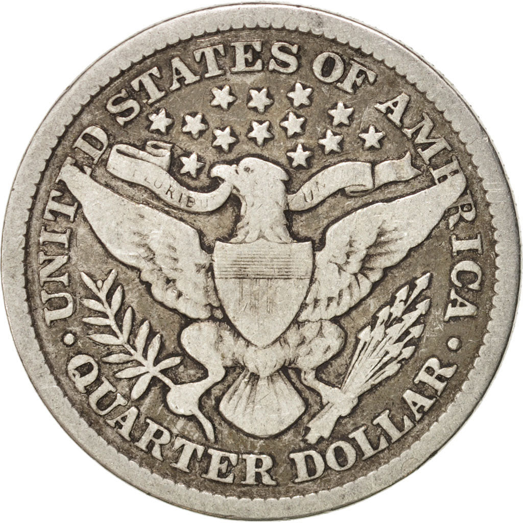 Coin, United States, Barber Quarter, Quarter, 1898, U.S. Mint, Philadelphia