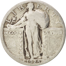 United States, Standing Liberty Quarter, 1925, Philadelphia, VF(20-25), KM:145