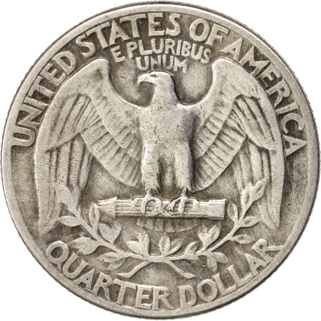 United States, Washington Quarter, 1942, Philadelphia, EF(40-45), KM:164