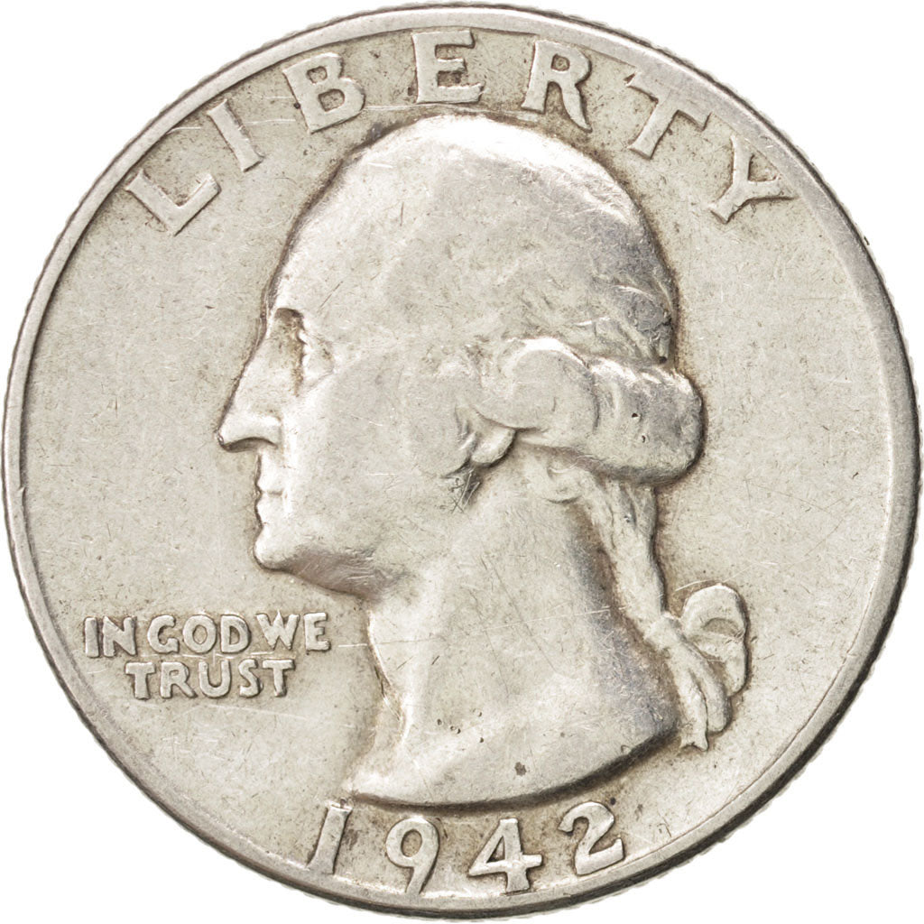 Monnaie, États-Unis, Washington Quarter, Quarter, 1942, U.S. Mint