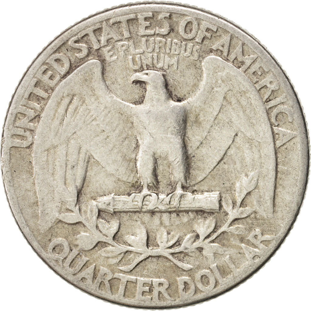 États-Unis, Washington Quarter, 1943, Philadelphie, TTB+, KM:164