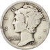 United States, Mercury Dime, 1917, Philadelphia, VF(30-35), Silver, KM:140