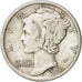 États-Unis, Mercury Dime, 1917, San Francisco, TTB+, Silver, KM:140