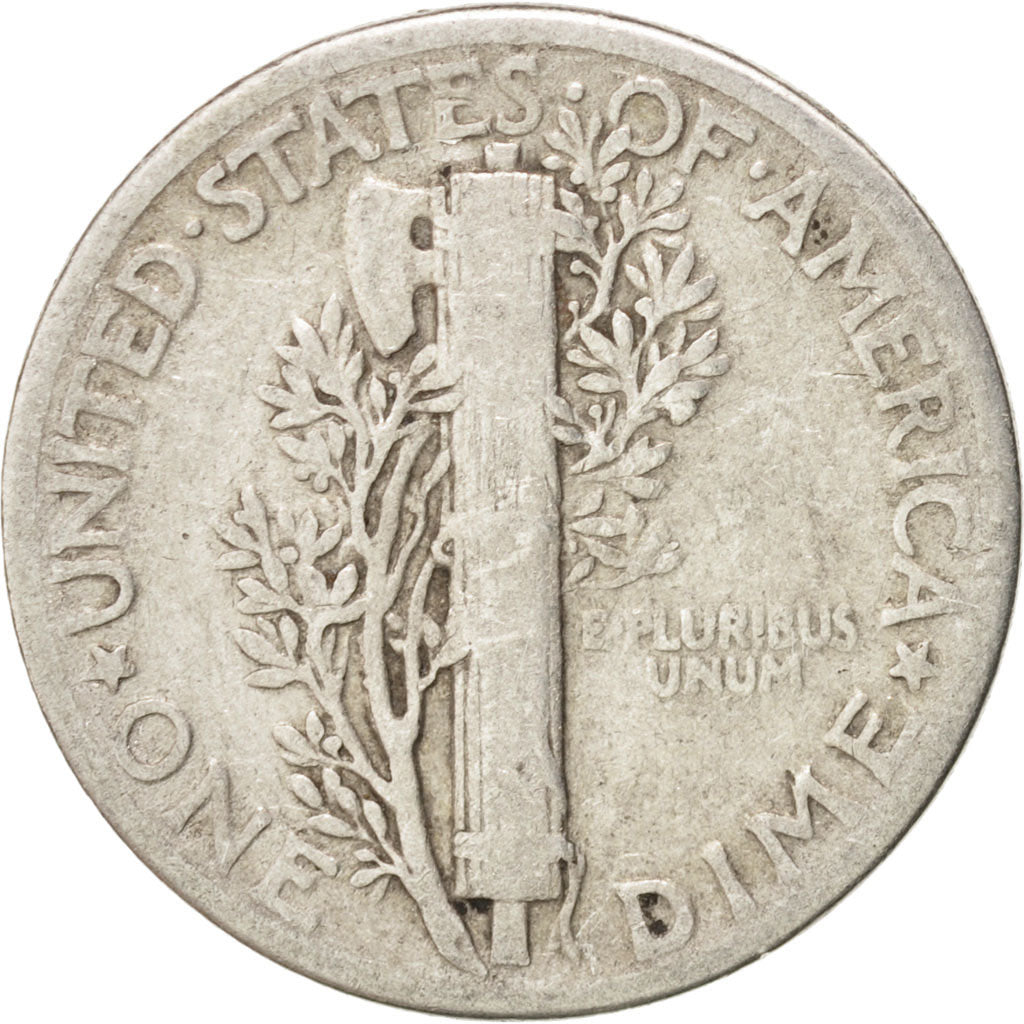 Coin, United States, Mercury Dime, Dime, 1936, U.S. Mint, Philadelphia