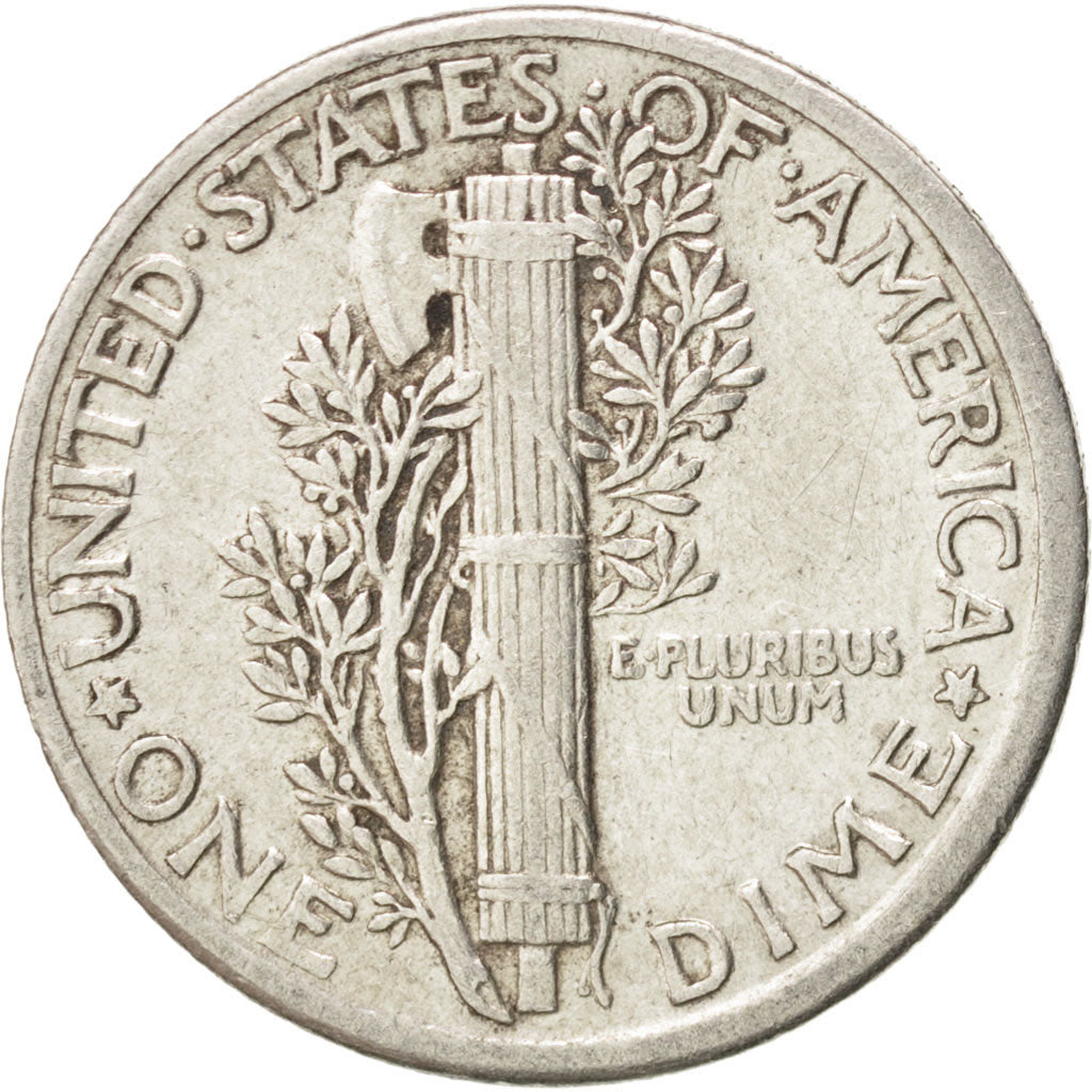 Coin, United States, Mercury Dime, Dime, 1936, U.S. Mint, Philadelphia