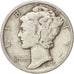 United States, Mercury Dime, 1937, Philadelphia, VF(30-35), Silver, KM:140