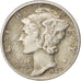 United States, Mercury Dime, 1940, Philadelphia, AU(50-53), Silver, KM:140