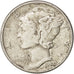 États-Unis, Mercury Dime, 1942, Philadelphie, TTB, Silver, KM:140