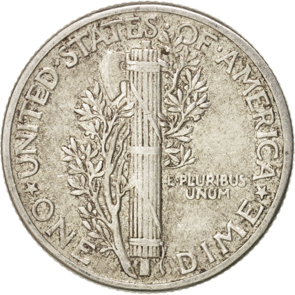 États-Unis, Mercury Dime, 1942, Philadelphie, TTB, Silver, KM:140