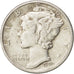 United States, Mercury Dime, 1943, San Francisco, EF(40-45), Silver, KM:140